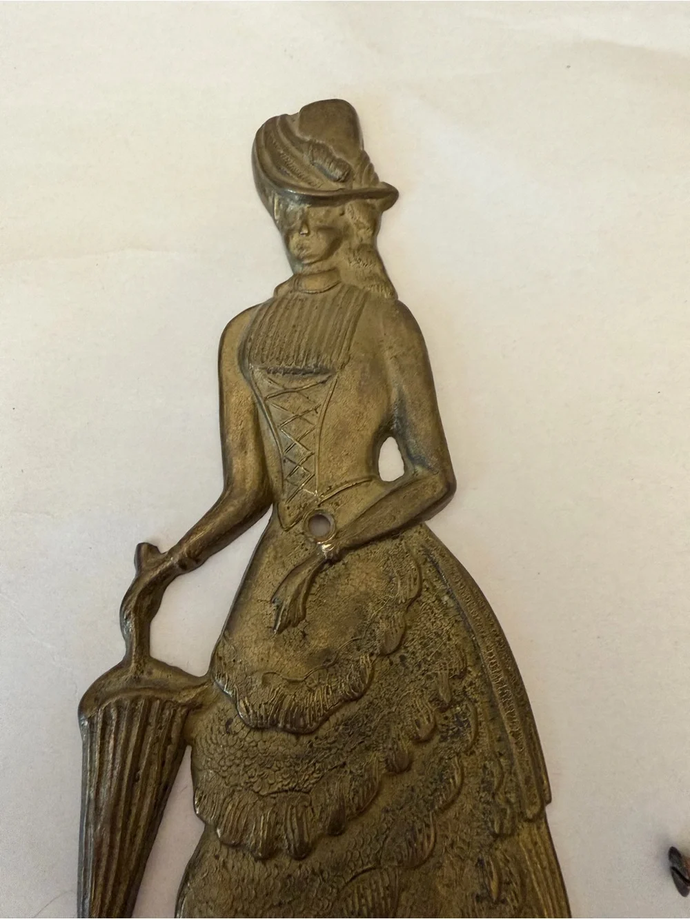 brass valet clothes holder ornate victorian